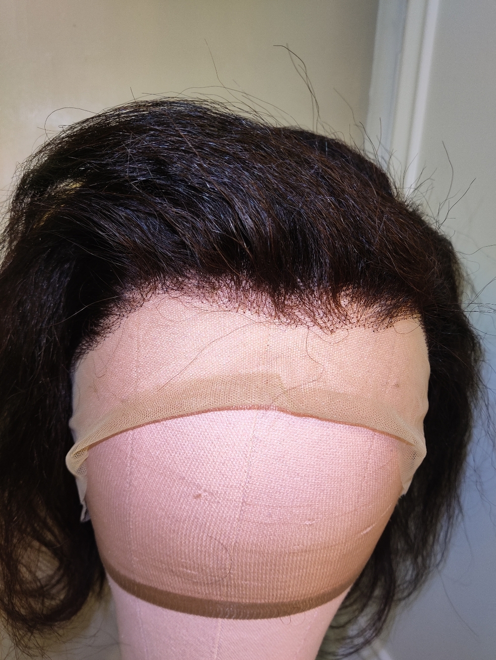 New Lace Front 13"x6" Glueless Wig Soft Natural Yaki Short Thick Full Density - Picture 5 of 6